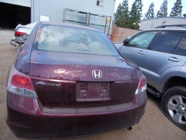 2008 HONDA ACCORD LX MAROON 4DR 2.4L AT A17594